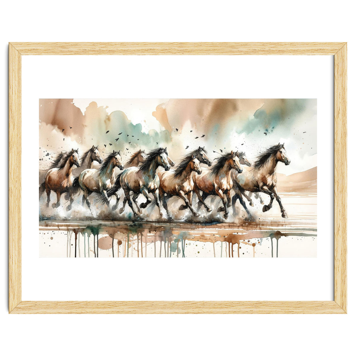 Running Horses Panorama