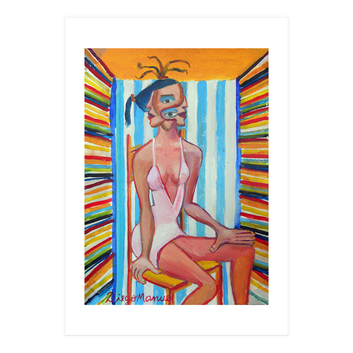 Mujer En La Silla 6 (Print Only)