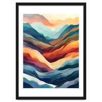 Abstract Ethereal Mountain Landscape