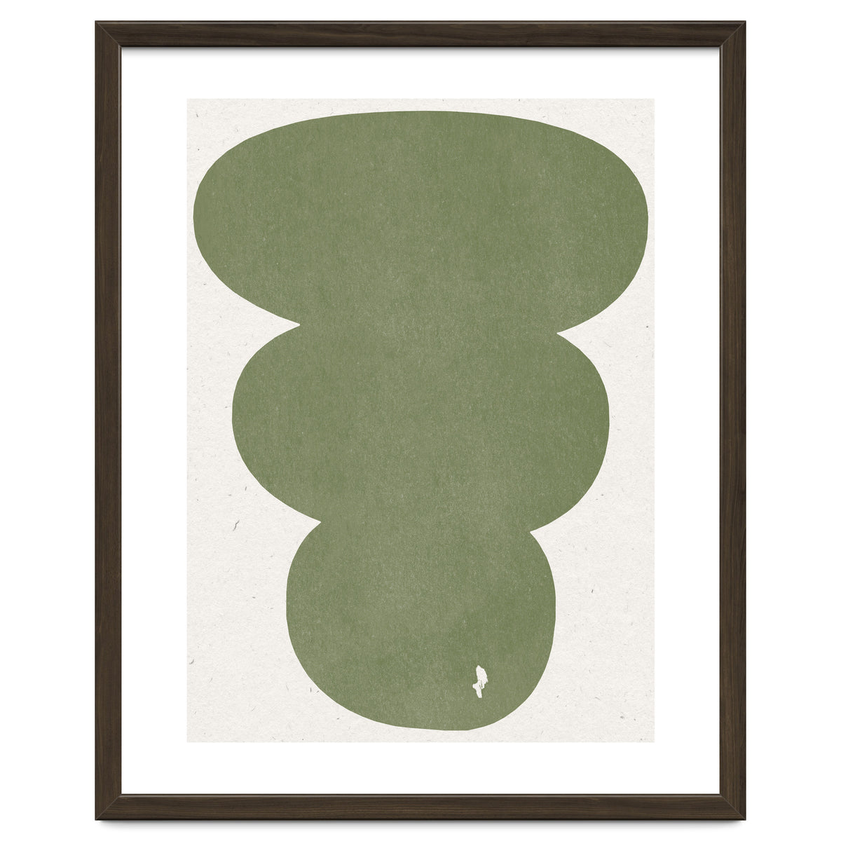 GREEN WATERCOLOR SHAPES NO.4