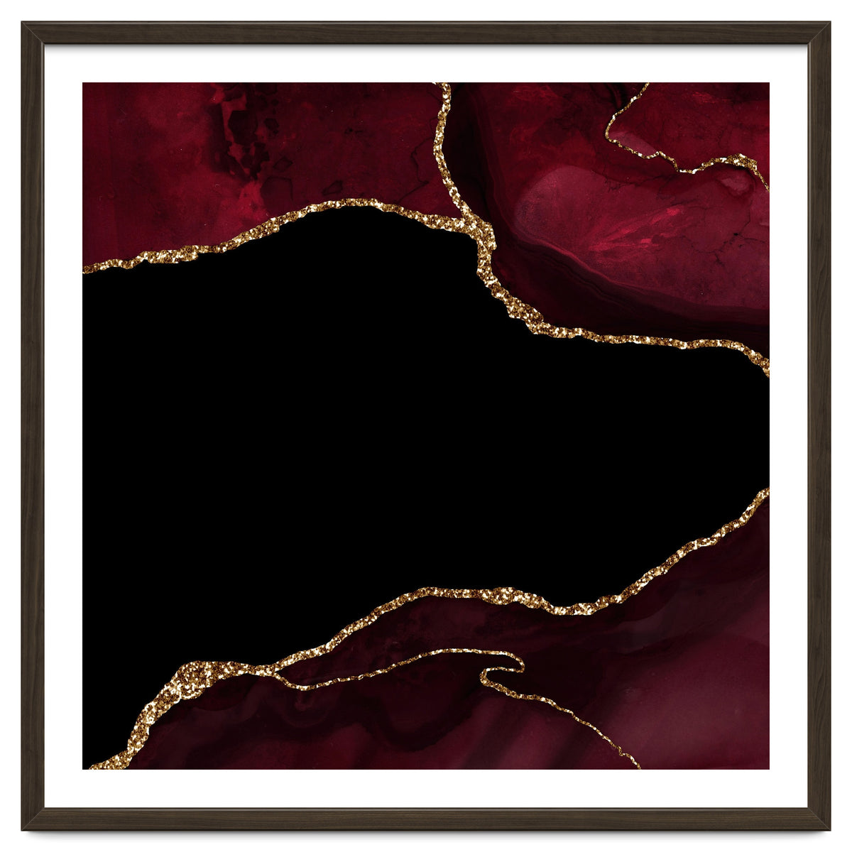 Burgundy & Gold Agate Texture 04