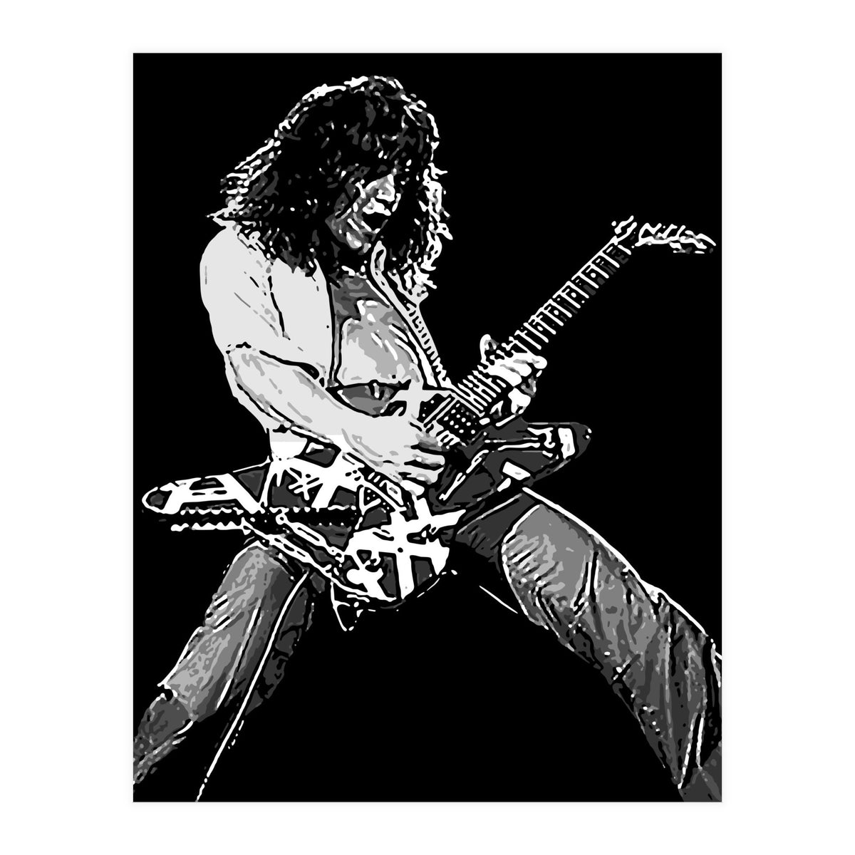 Eddie Van Halen American Rock Guitarist Legend (Print Only)