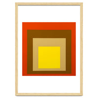 Josef Albers - Red, Brown, Golden