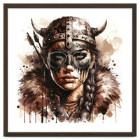 Modern Viking Woman Portrait