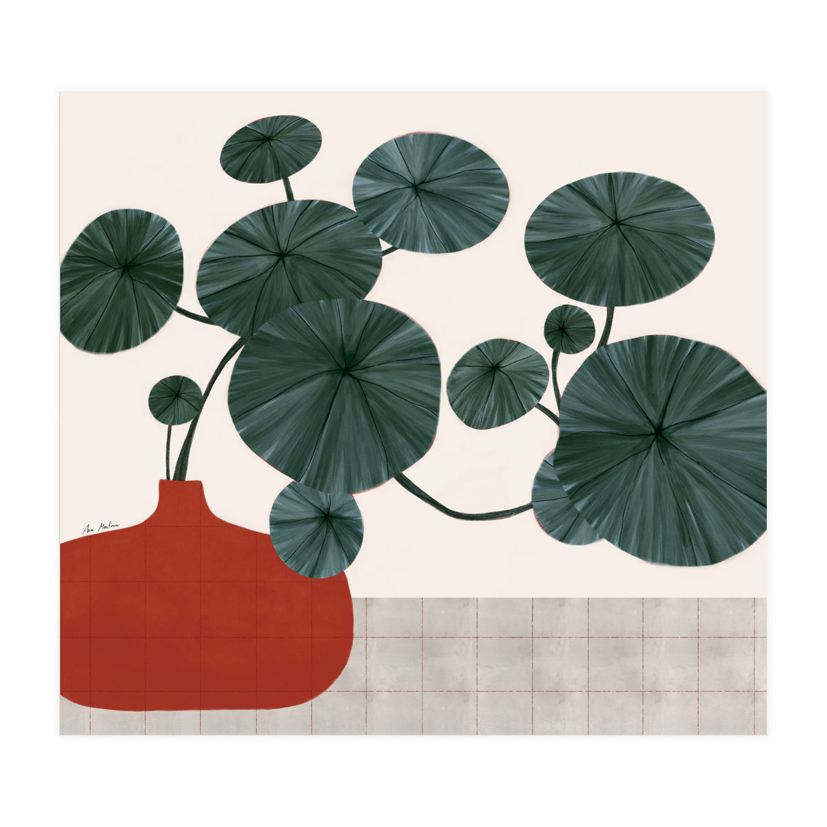 Stephonia Erecta plant (Print Only)