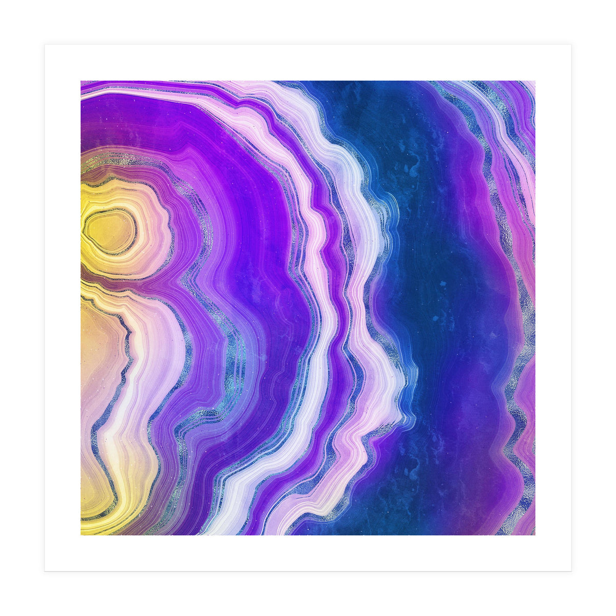 Neon Agate Texture 02  (Print Only)