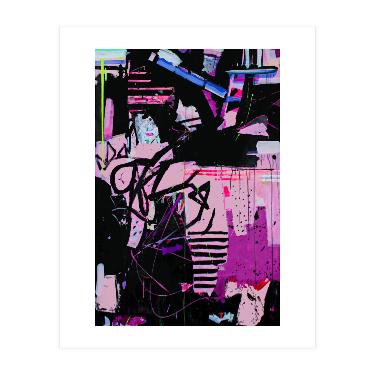 Wild Child Abstract Acrylic Colorful Arthaus Michelle Williams (Print Only)