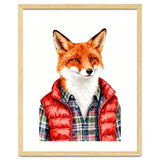 Dapper Fox Portrait Puffer Wild Fashion thumbnail