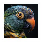 Close Up Of A Colorful Parrot's Face (Print Only) thumbnail