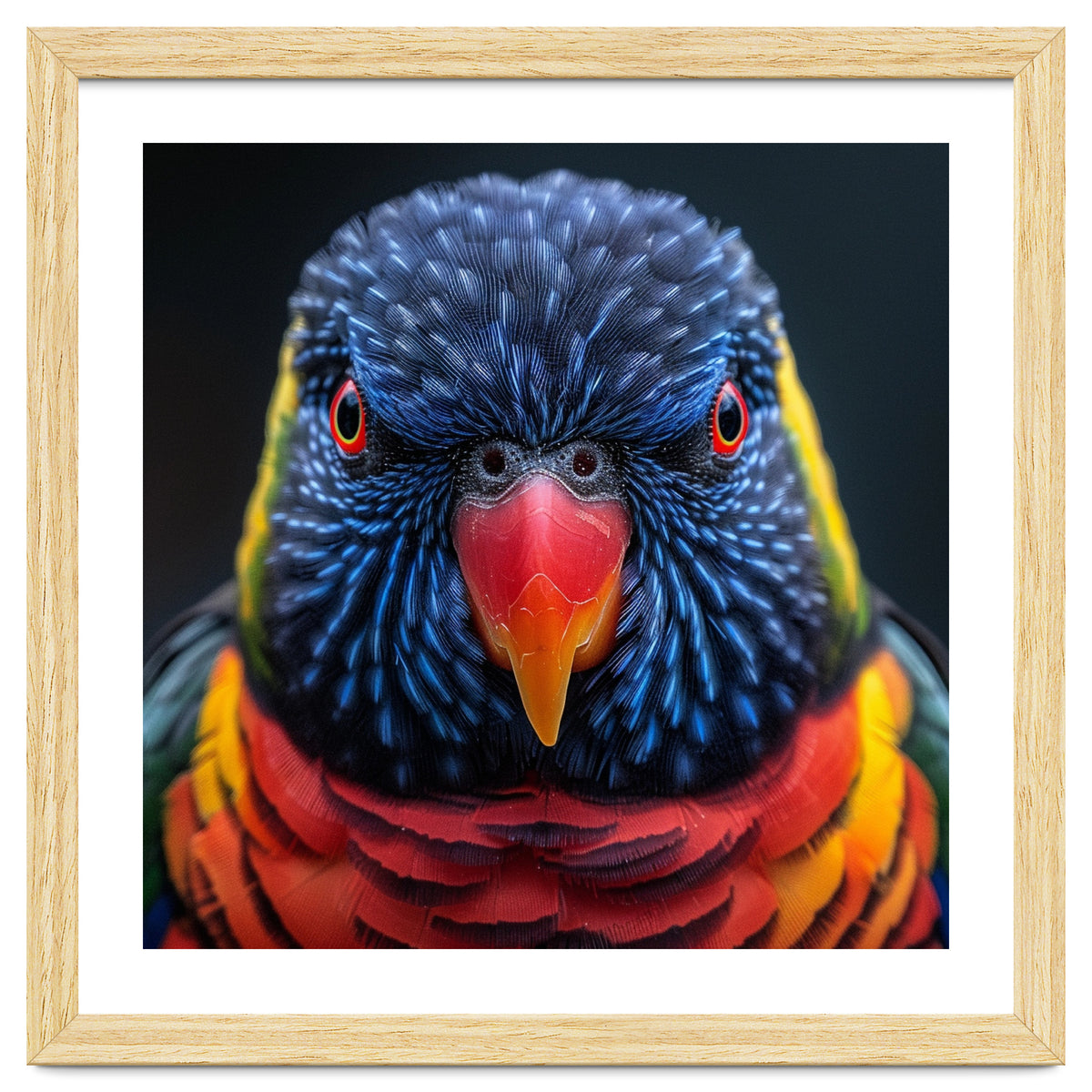 Close Up Of A Colorful Rainbow Lorikeet Bird