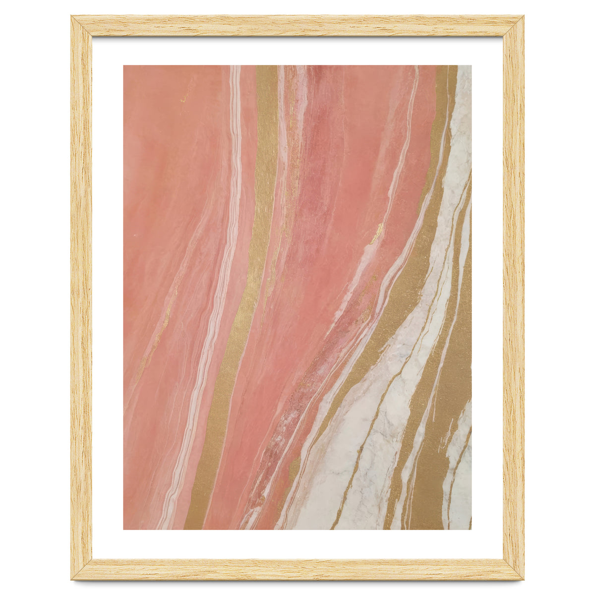 Blush Marble With Gold