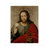 Juan de Juanes / 'The Saviour', 1545-1550, Spanish School, Oil on panel, 73 cm x 49 cm, P00845. (Print Only) thumbnail
