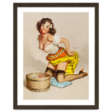Pinup Girl Bobbing For Apples thumbnail