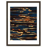 Sunset Reflection, Positivity Hope Growth Optimism Mindset, Nature Marble Dark Ocean thumbnail