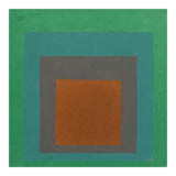 JOSEF ALBERS - HOMAGE TO THE SQUARE GREY BROWN GREEN (Print Only) thumbnail