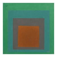 JOSEF ALBERS - HOMAGE TO THE SQUARE GREY BROWN GREEN (Print Only)