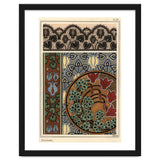 Cyclamen persicum motif in patterns for lace, wallpaper and fabric. thumbnail
