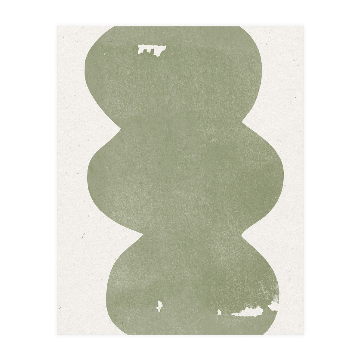 GREEN WATERCOLOR SHAPES NO.2 (Print Only)