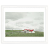 Red roof house on the green hill - Iceland thumbnail