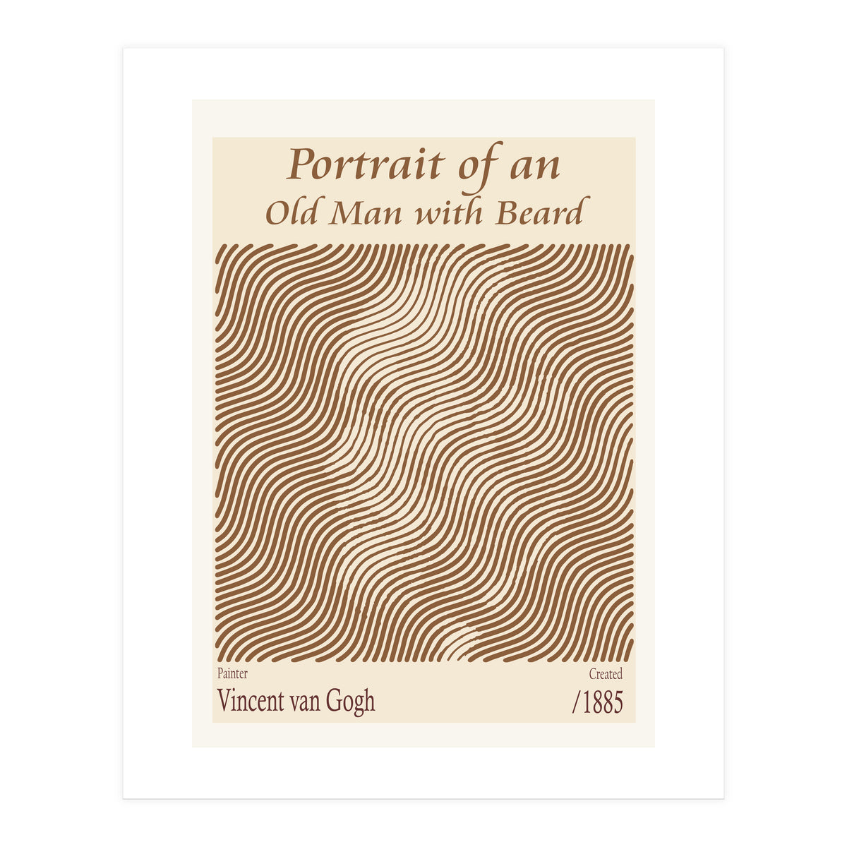 Portrait Of An Old Man With Beard – Vincent Van Gogh (1885) (Print Only)