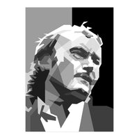 Phil Collins Rock Progressive Musician Black White (Print Only)