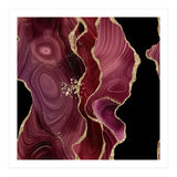 Burgundy & Gold Glitter Agate Texture 01  (Print Only) thumbnail