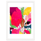 Modern Botanical, Nature Plants Tropical Jungle Garden, Eclectic Pop Of Color Glitter Gold Bohemian Graphic thumbnail