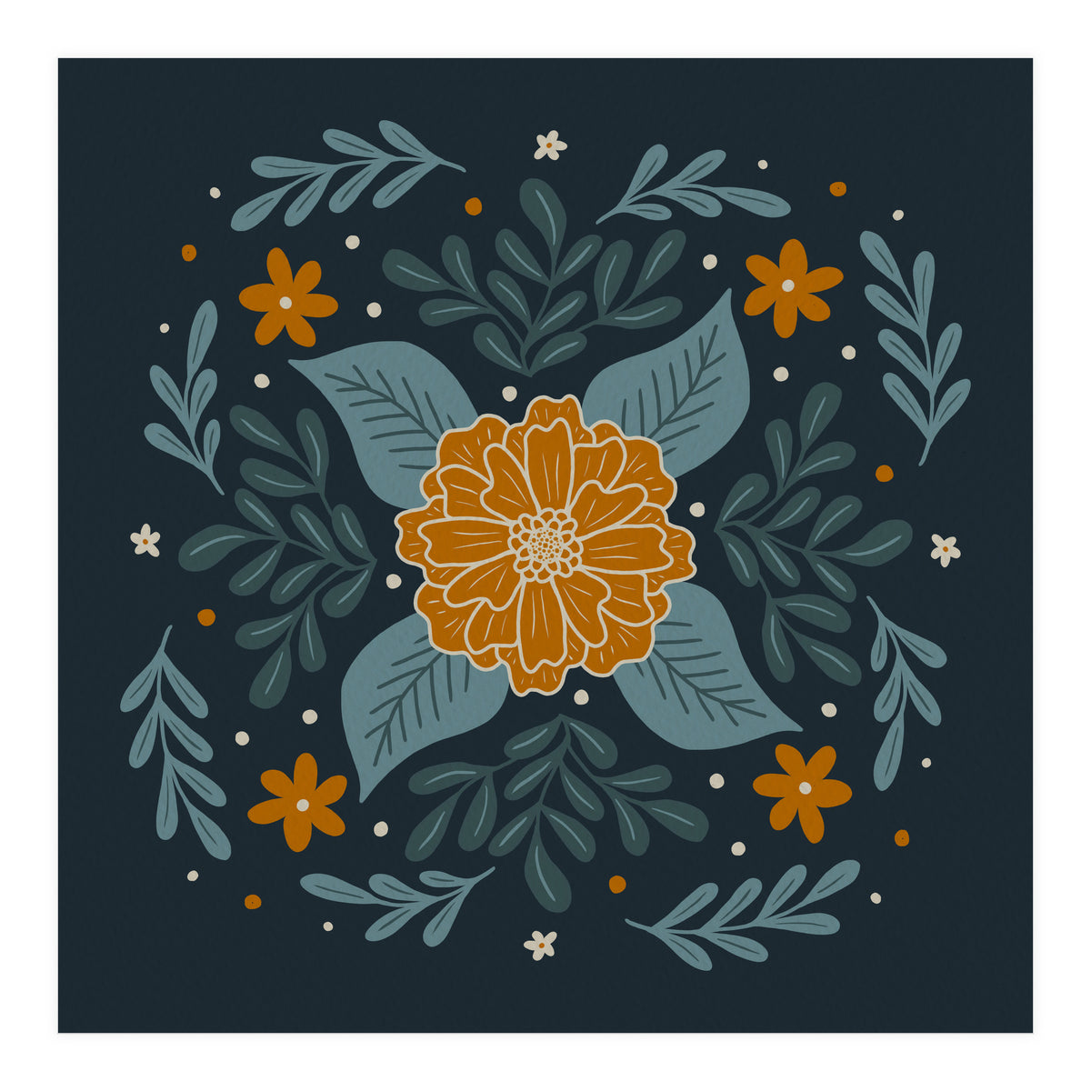 Circular Flowers 3 (Print Only)