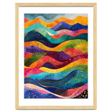 Abstract Rainbow Rolling Hills Landscape thumbnail