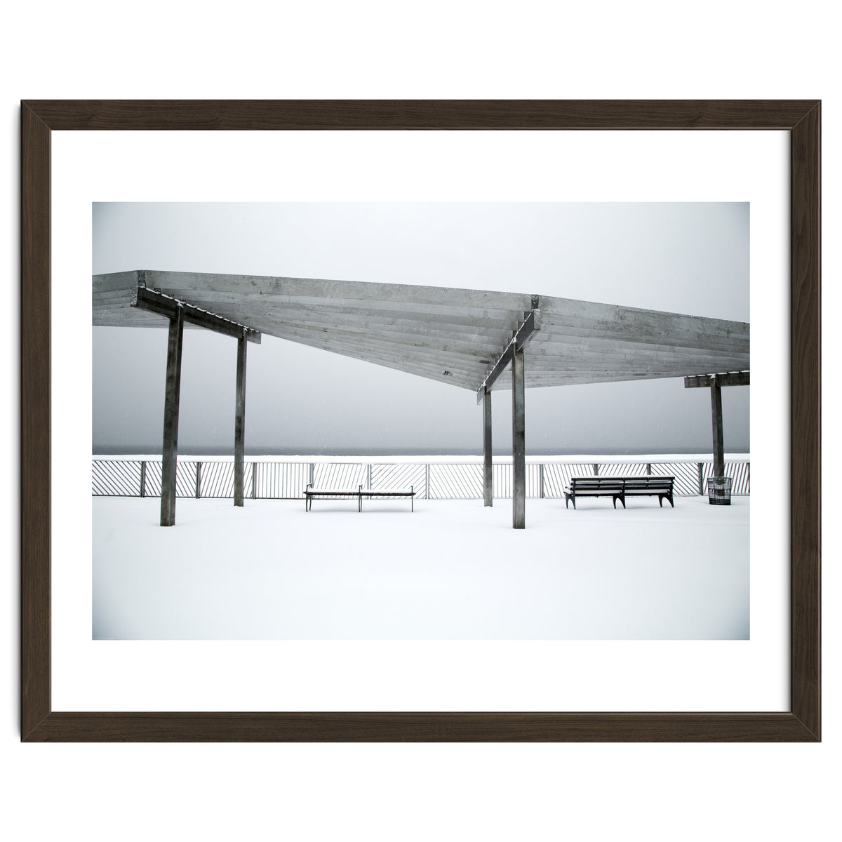 Rest point - Winter seascape