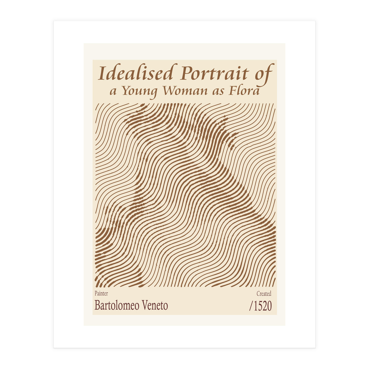 Idealised Portrait Of A Young Woman As Flora – Bartolomeo Veneto (1520) (Print Only)