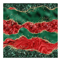 Christmas Glitter Agate Texture 06  (Print Only)