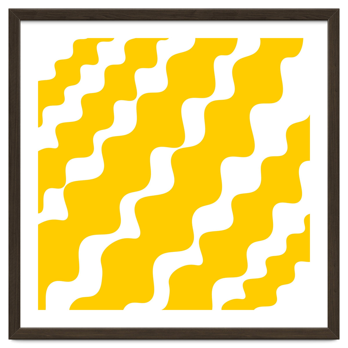 Yellow Wavy Pattern
