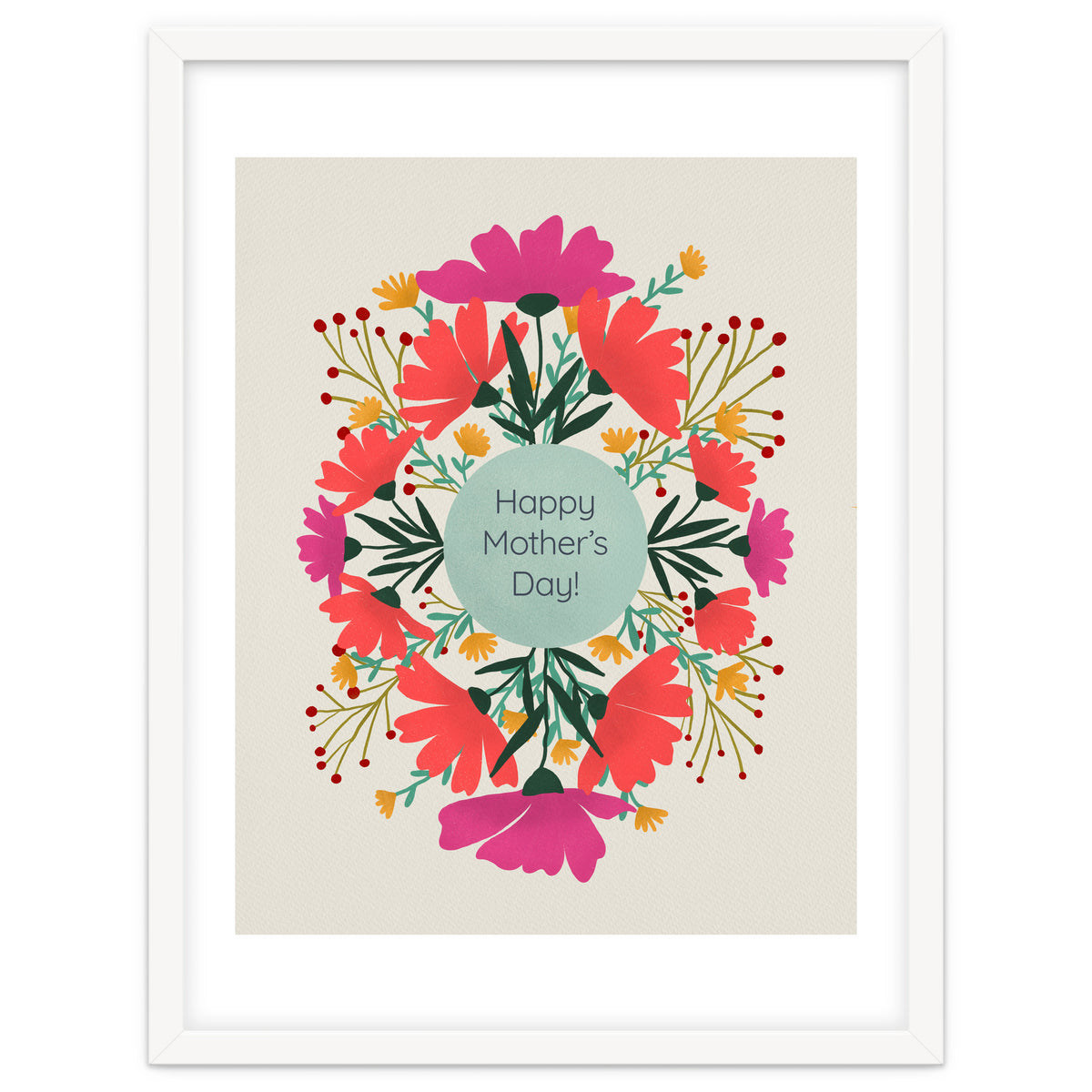 Happy mother's day floral design