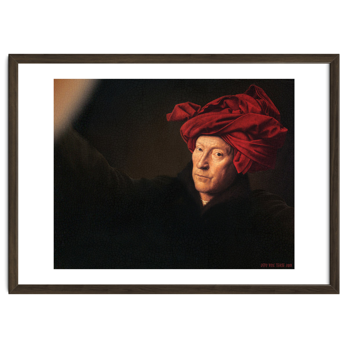 Man In A Turban - Jan Van Eyck - Selfie