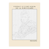 Portrait of Count Honoré de La Riboisière – Antoine-Jean Gros (ascii art)  (Print Only) thumbnail