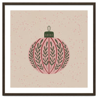 Christmas globe with branches