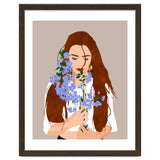 The Becoming, Nature Plants Bohemian Woman, Botanical Modern Mindful Self Care Self Love Positivity thumbnail