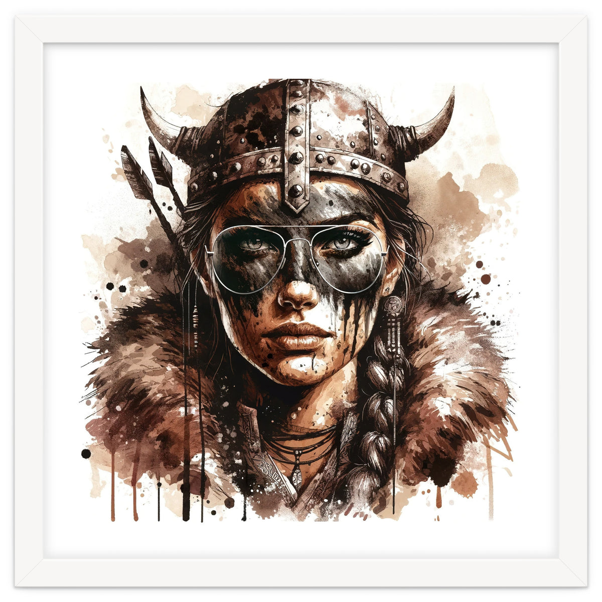 Modern Viking Woman Portrait