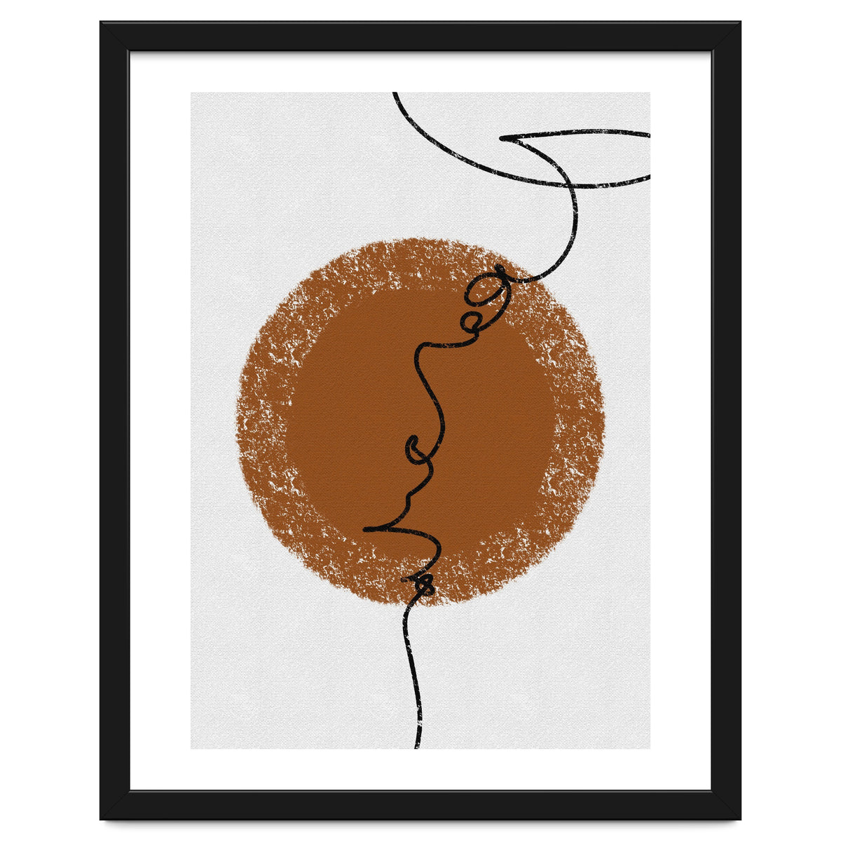 Abstract Brown and Black Lines