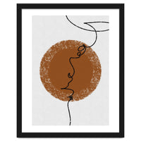 Abstract Brown and Black Lines