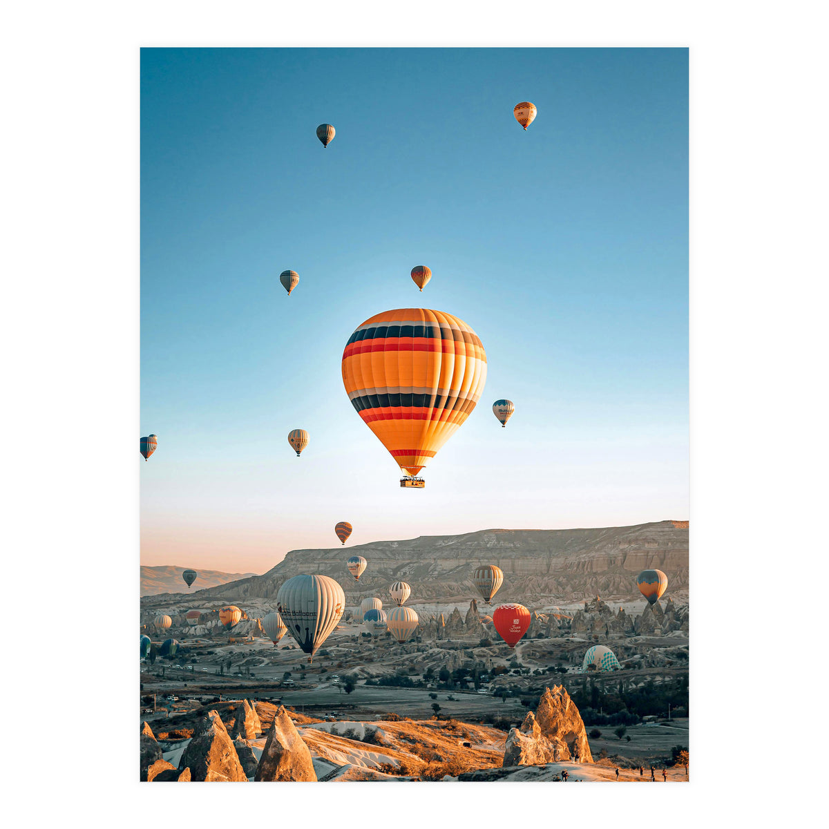 Hot Air Balloons Cappadocia Sunrise (Print Only)