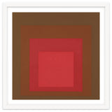 JOSEF ALBERS - HOMAGE TO THE SQUARE, RED, BROWN thumbnail