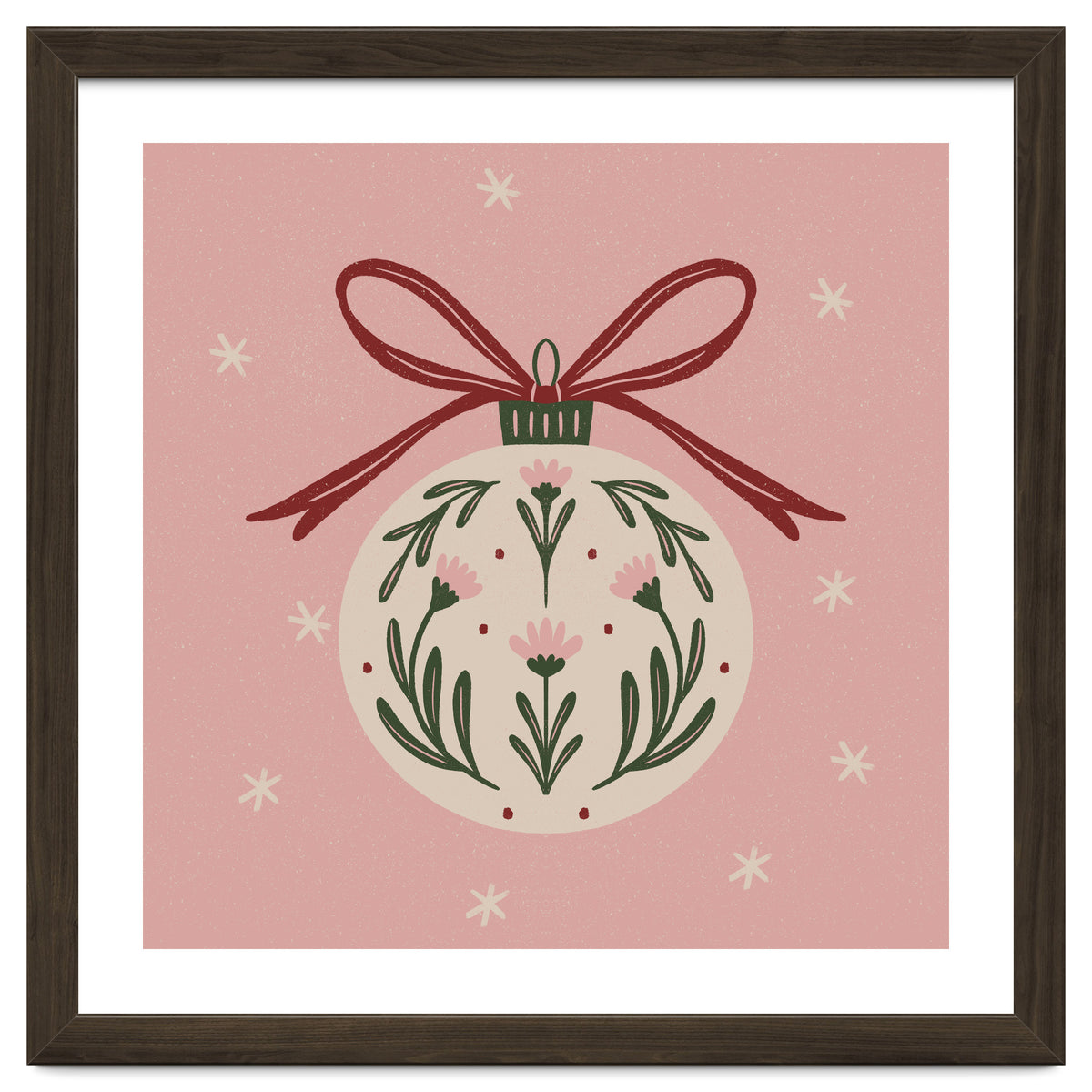 Christmas Flower Globe