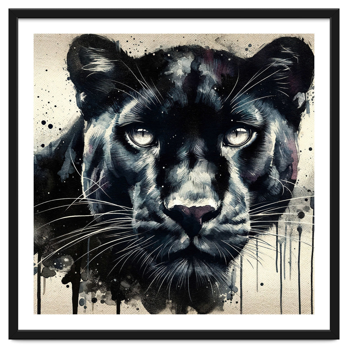 Watercolor Panther