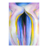 Georgia O’Keeffe – Grey Line with Black, Blue and Yellow (1923) | Elegant Abstract Modernist Composition with Bold Color Contrast (Print Only) thumbnail