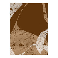 Brown Abstract Minimalist (Print Only)