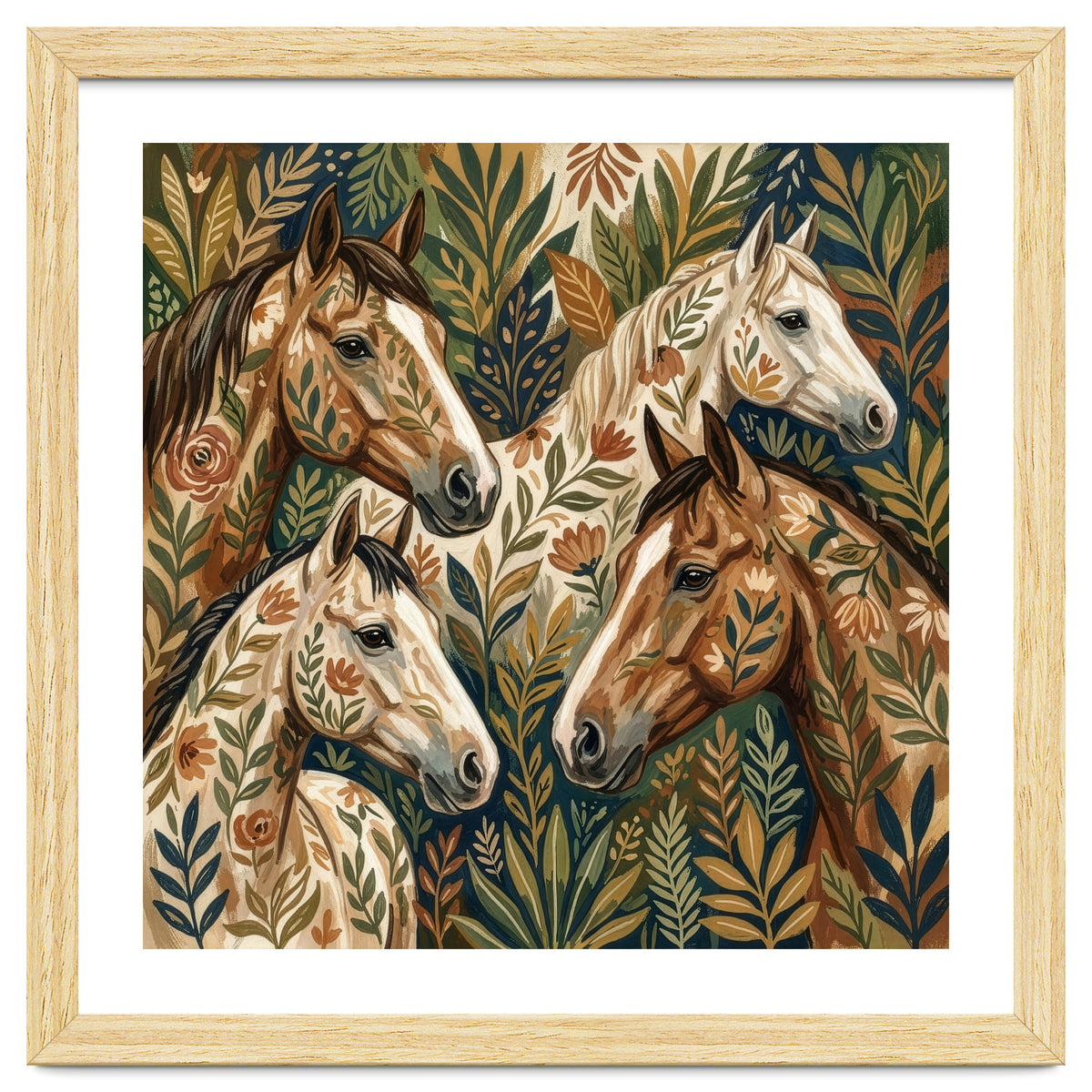 Equestrian Floral Harmony