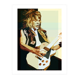 Randy Rhoads Metal Guitarist Retro Illustration (Print Only) thumbnail