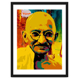Mahatma Gandhi Colorful Abstract Art thumbnail
